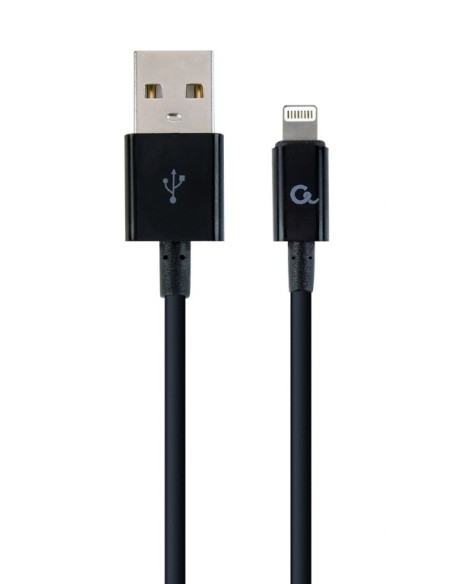 CC-USB2P-AMLM-1M cable de conector Lightning Negro