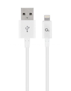 CC-USB2P-AMLM-1M-W cable de conector Lightning Blanco