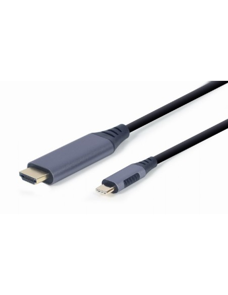 CC-USB3C-HDMI-01-6 adaptador de cable de vídeo 1,8 m USB Tipo C HDMI tipo A (Estándar) Negro, Gris