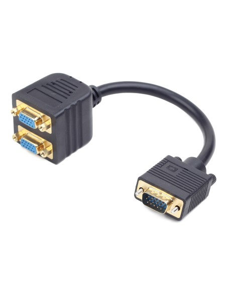 CC-VGAX2-20CM cable VGA 0,2 m VGA (D-Sub) 2 x VGA (D-Sub) Negro