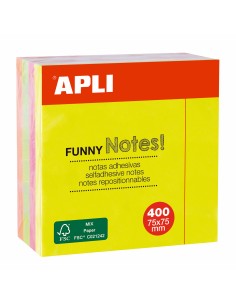 10974 nota autoadhesiva Verde, Naranja, Rosa, Amarillo Autoadhesivo