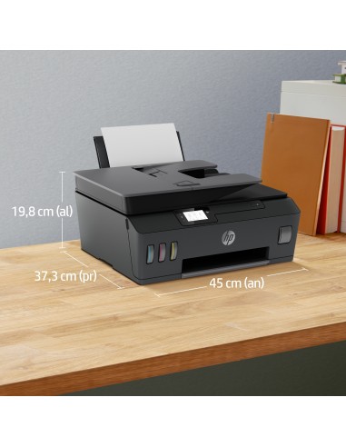 Smart Tank Plus Impresora multifunción inalámbrica 570, Color, Impresora para Hogar, Impresión, escaneado, copia, AAD, Wi-Fi, E