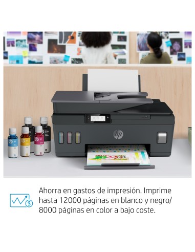 Smart Tank Plus Impresora multifunción inalámbrica 570, Color, Impresora para Hogar, Impresión, escaneado, copia, AAD, Wi-Fi, E