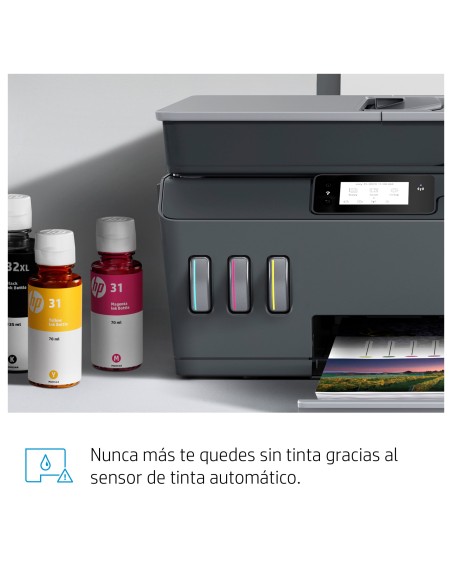 Smart Tank Plus Impresora multifunción inalámbrica 570, Color, Impresora para Hogar, Impresión, escaneado, copia, AAD, Wi-Fi, E