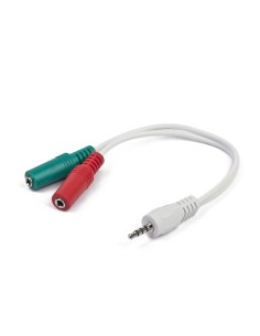 CCA-417W cable de audio 3,5mm 2 x 3.5mm Blanco