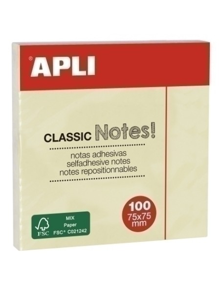 TACO NOTAS APLI 75x75 ESTANDAR - Pack de 1 unidades 10975