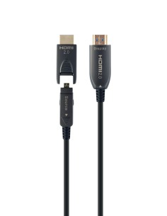 CCBP-HDMID-AOC-50M cable HDMI HDMI tipo D (Micro) HDMI tipo A (Estándar) Negro