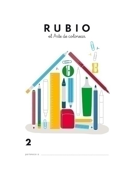 CUADERNO RUBIO A4 de COLOREAR 2 - Pack de 10 unidades