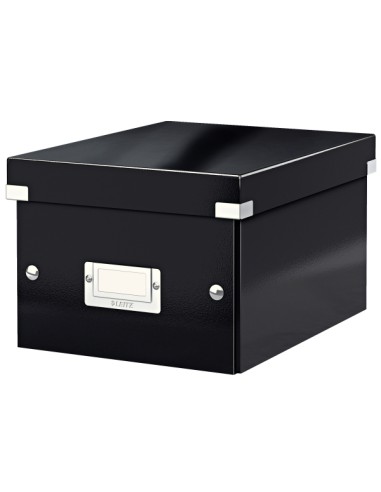Storage Box Click & Store Small archivador organizador Cartón duro Negro