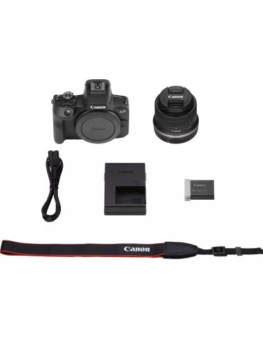 EOS R100 + RF-S 18-45mm F4.5-6.3 IS STM Kit MILC 24,1 MP CMOS 6000 x 4000 Pixeles Negro