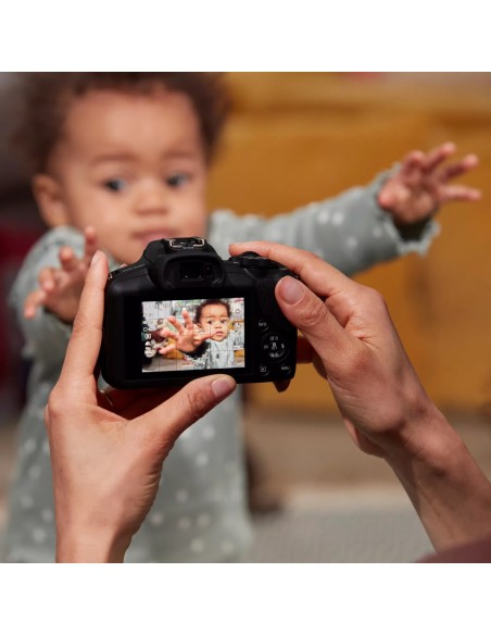 EOS R100 + RF-S 18-45mm F4.5-6.3 IS STM Kit MILC 24,1 MP CMOS 6000 x 4000 Pixeles Negro