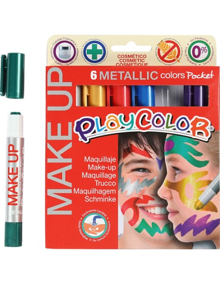 POCKET MAKE UP METALLIC 6 COLORES SURTIDOS PLAYCOLOR 01011