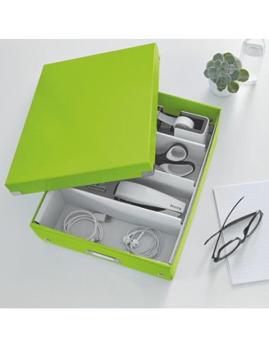 Click & Store WOW Caja de almacenaje Rectangular Polipropileno (PP) Verde
