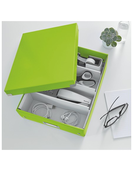 Click & Store WOW Caja de almacenaje Rectangular Polipropileno (PP) Verde