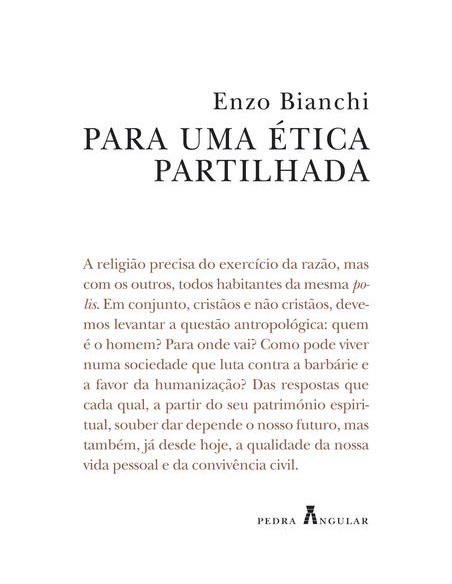 PARA UMA ETICA PARTILHADA