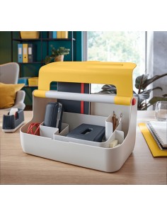 61250019 caja de almacenaje Rectangular Acrilonitrilo butadieno estireno (ABS) Blanco, Amarillo 2