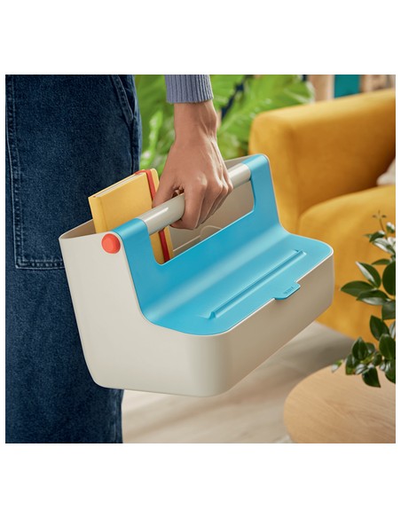 61250061 caja de almacenaje Rectangular Acrilonitrilo butadieno estireno (ABS) Azul, Blanco