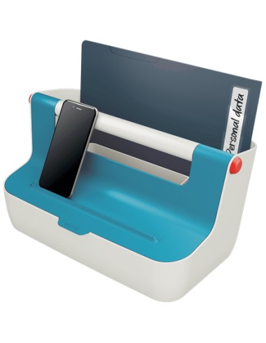 61250061 caja de almacenaje Rectangular Acrilonitrilo butadieno estireno (ABS) Azul, Blanco