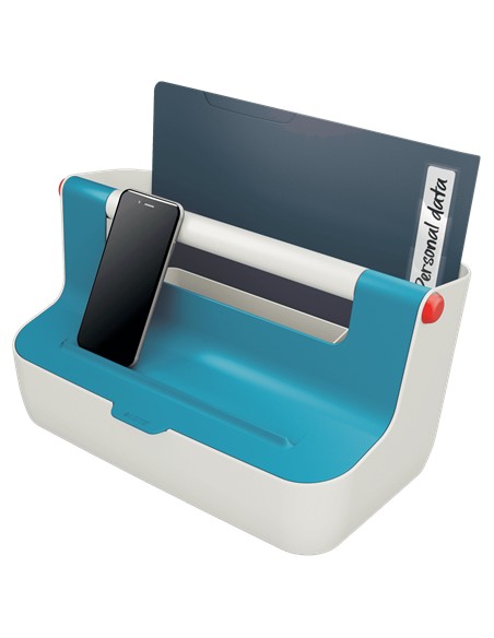 61250061 caja de almacenaje Rectangular Acrilonitrilo butadieno estireno (ABS) Azul, Blanco