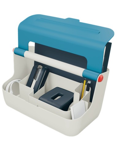 61250061 caja de almacenaje Rectangular Acrilonitrilo butadieno estireno (ABS) Azul, Blanco