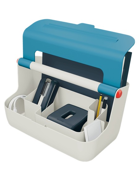 61250061 caja de almacenaje Rectangular Acrilonitrilo butadieno estireno (ABS) Azul, Blanco