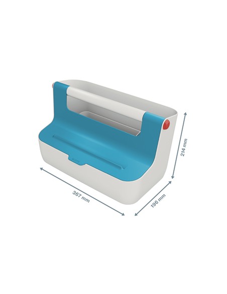 61250061 caja de almacenaje Rectangular Acrilonitrilo butadieno estireno (ABS) Azul, Blanco