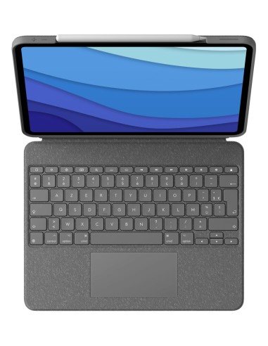 920-010210 teclado para móvil AZERTY Francés Smart Connector Gris