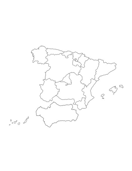 MAPA ESPAÑA GIGANTE 71X62CM NIEFENVER 1100112