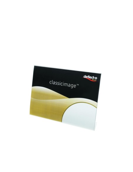 DEFLECTO EXPOSITOR SOBREMESA EN FORMA DE L DIN A4 HORIZONTAL 65X300X215 MM