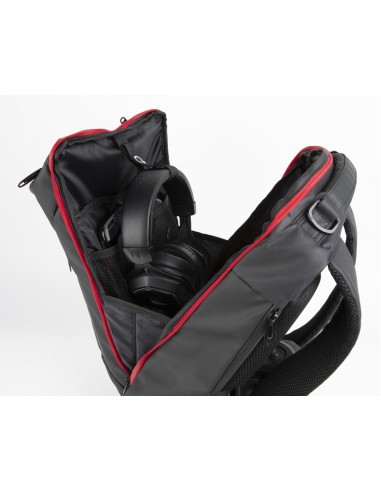 Drakkar KX DK RAGNARR 17' GAMING BACKPAC 43,2 cm (17") Mochila Negro, Rojo