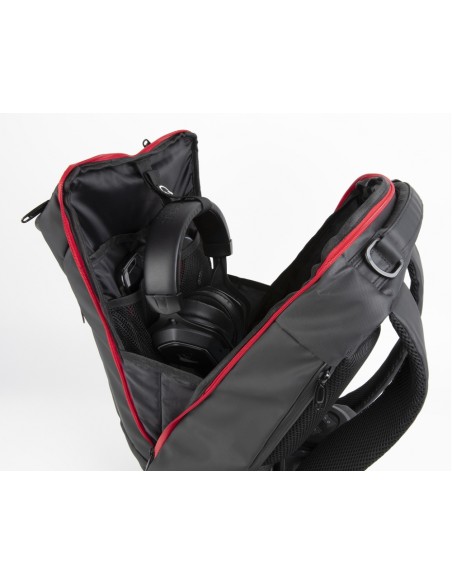 Drakkar KX DK RAGNARR 17' GAMING BACKPAC 43,2 cm (17") Mochila Negro, Rojo