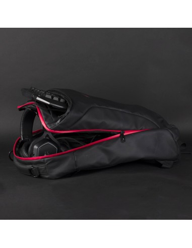 Drakkar KX DK RAGNARR 17' GAMING BACKPAC 43,2 cm (17") Mochila Negro, Rojo