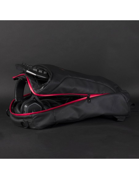 Drakkar KX DK RAGNARR 17' GAMING BACKPAC 43,2 cm (17") Mochila Negro, Rojo