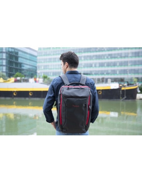 Drakkar KX DK RAGNARR 17' GAMING BACKPAC 43,2 cm (17") Mochila Negro, Rojo