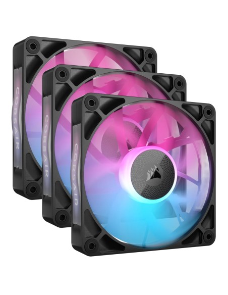 iCUE LINK RX120 RGB Carcasa del ordenador Ventilador 12 cm Negro 3 pieza(s)