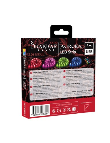 Drakkar 61881116348 cinta luminosa Regleta luminosa universal 3000 mm