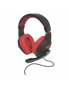 Drakkar 61881187304 auricular y casco Auriculares Alámbrico Diadema Juego Negro, Rojo