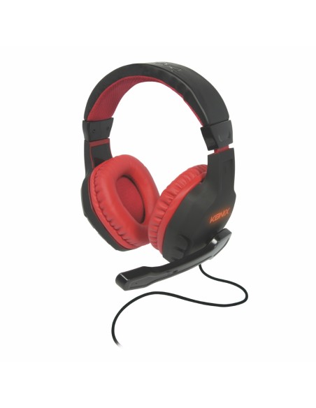 Drakkar 61881187304 auricular y casco Auriculares Alámbrico Diadema Juego Negro, Rojo