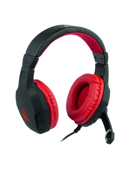Drakkar 61881187304 auricular y casco Auriculares Alámbrico Diadema Juego Negro, Rojo