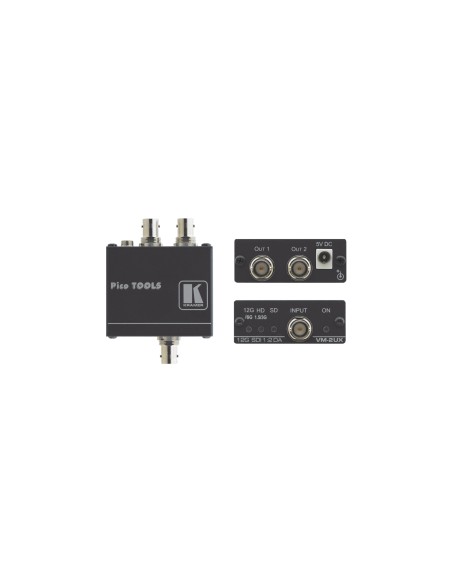 VM-2UX amplificador de línea de video Negro