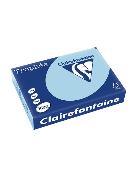 PAQ. 250H PAP. TROPHEE CLF SUAVE A4 160G AZUL CL