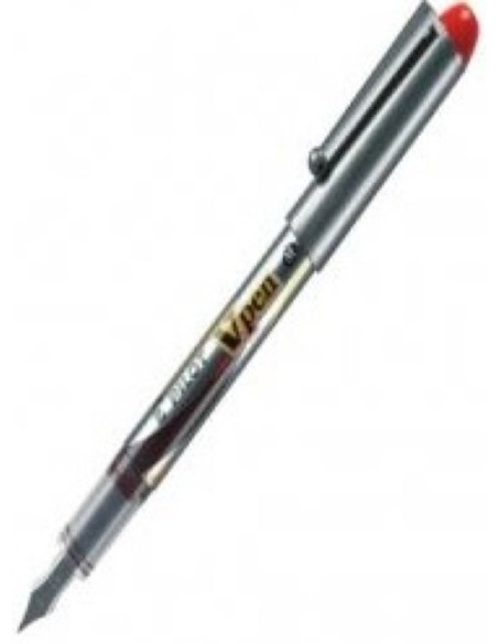 C 12 PLUMA DESECHABLE V PEN SILVER NEGRO PILOT