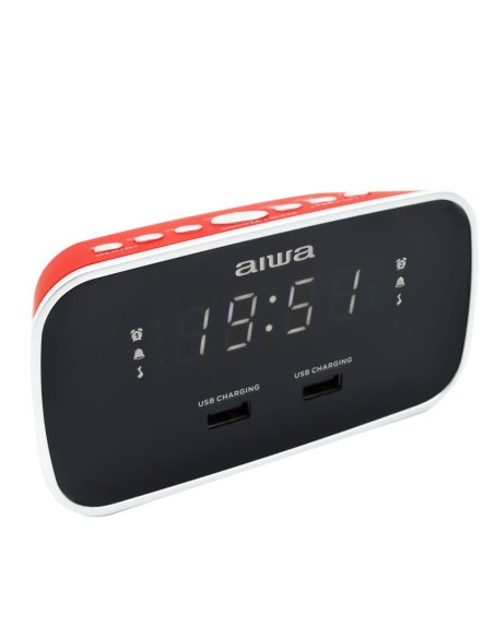 CRU-19RD despertador Reloj despertador digital Rojo