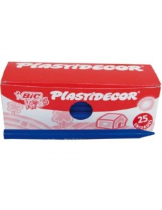 C 25 CERAS PLASTIDECOR UNICOLOR AZUL MARINO