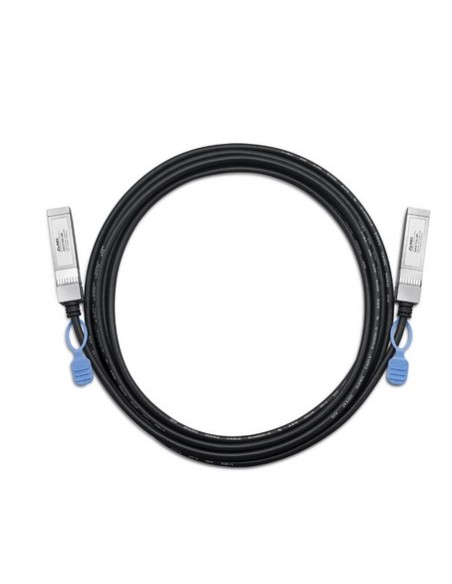 DAC10G-3M Cable de fibra óptica e InfiniBand SFP+ Negro