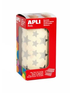 11117 etiqueta autoadhesiva Estrella Permanente Plata