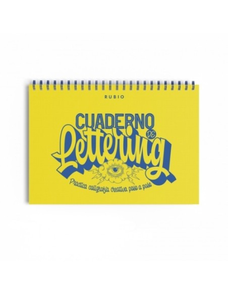 RUBIO CUADERNO DE LETTERING PRACTICA CALIGRAFÍA CREATIVA PASO A PASO