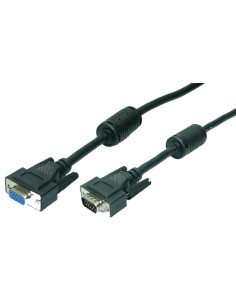 VGA M/F 1.8m cable VGA 1,8 m VGA (D-Sub) Negro