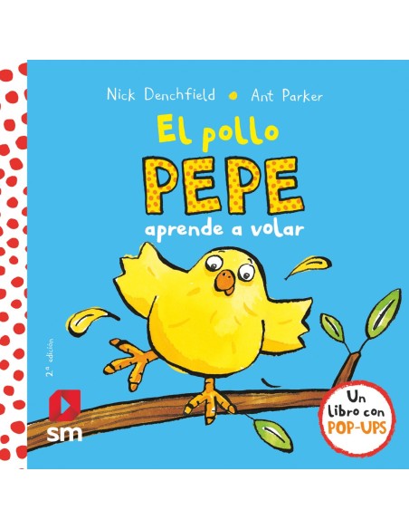 El pollo Pepe aprende a volar