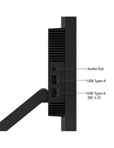 ThinkVision T24t-20 LED display 60,5 cm (23.8") 1920 x 1080 Pixeles Full HD Pantalla táctil Capacitiva Negro